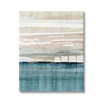 Stupell Abstract Ocean Landscape Canvas Wall Art Design by Flora Kouta