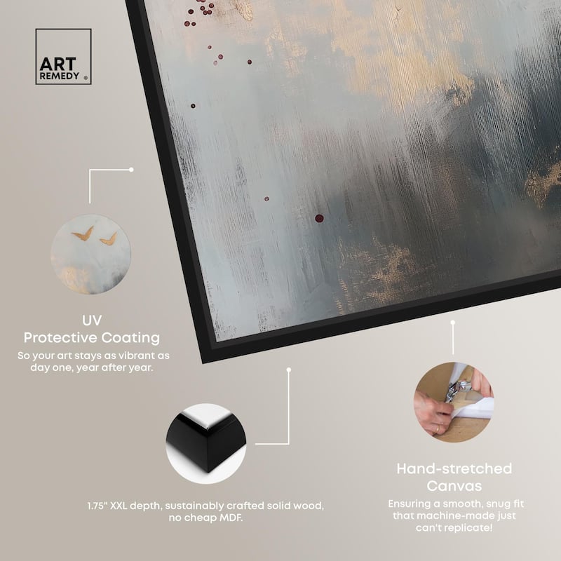 Golden Nebula Canvas by Art Remedy