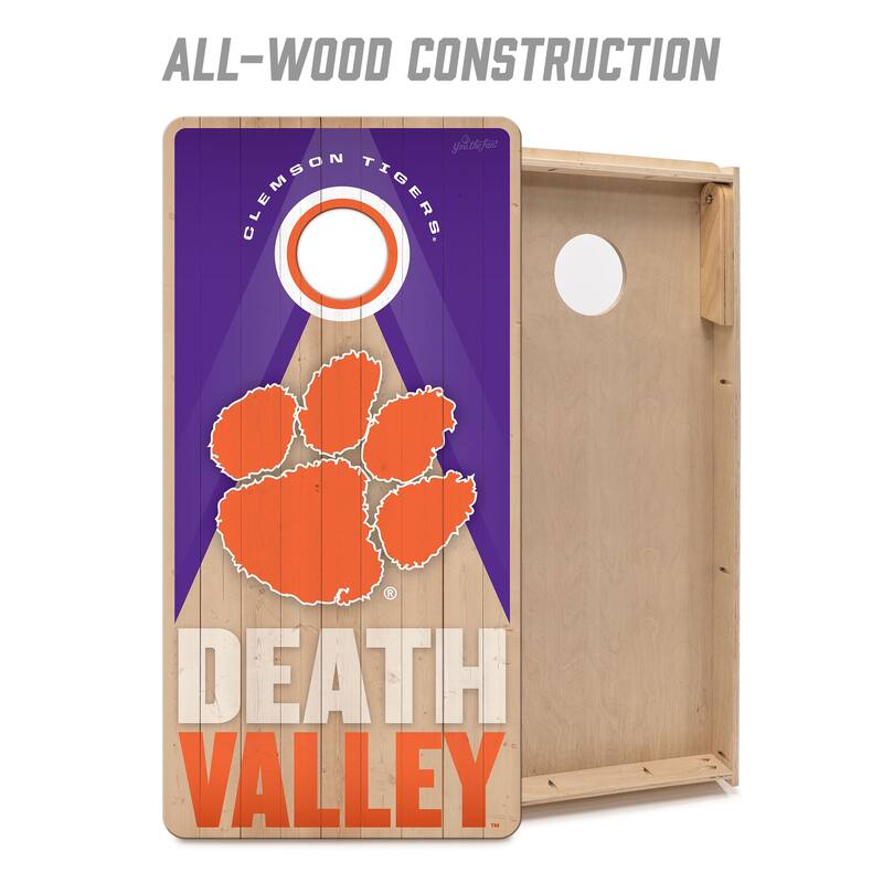 Clemson Tigers NCAA 2x4 Professional Cornhole Board Set