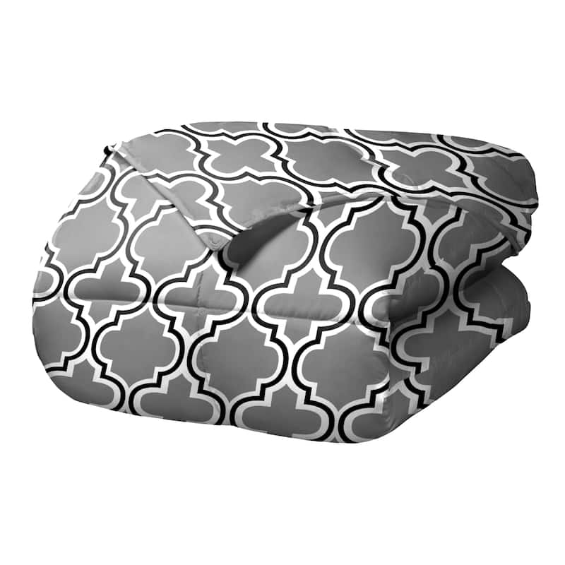 Superior All Season Down Alternative Trellis Comforter Set