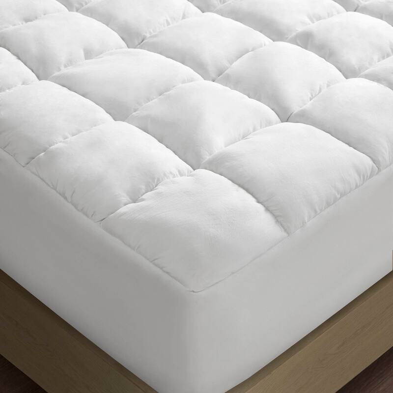 Intelligent Design Dream Puff Overfilled Down Alternative Mattress Pad - White