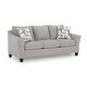 preview thumbnail 5 of 9, Roundhill Furniture Elaris Contemporary Flared Arm Sofa with Soft Chenille Upholstery, Taupe