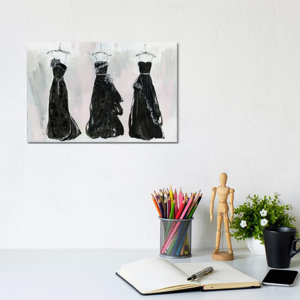 iCanvas "Black and Bling I" by Sally Swatland Canvas Print