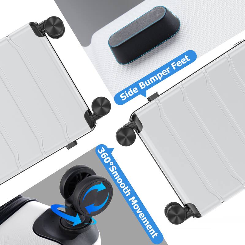 Hard Shell ABS, Double Spinner Wheels Lightweight Suitcase TSA Lock