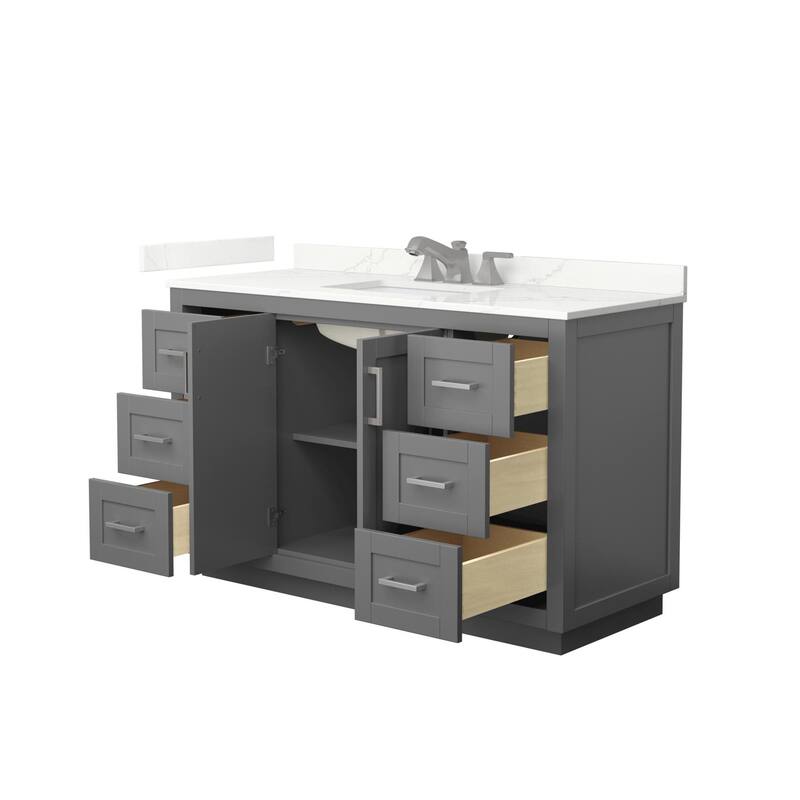 Wyndham Collection WCF292954S-QTZ-US3MXX Miranda 54" Free Standing