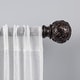 preview thumbnail 2 of 11, ATI Home Vine 1" Adjustable Curtain Rod and Finial Set 36" to 72" - bronze