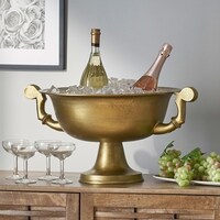 Colerain Indoor Aluminum Handcrafted Champagne Cooler by Christopher ...
