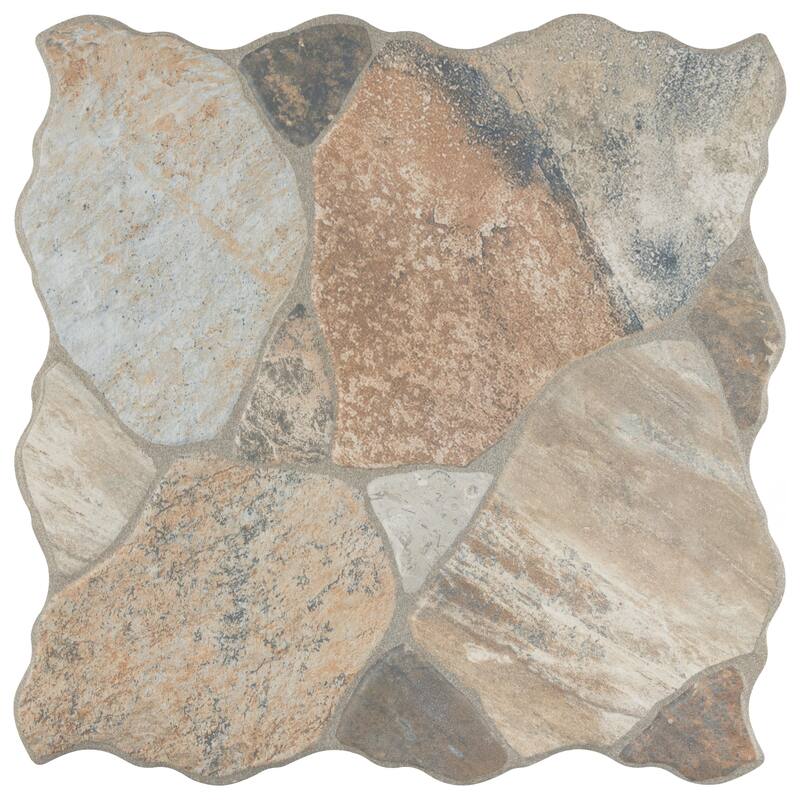 Merola Tile Canet Beige 17" x 17" Porcelain Floor and Wall Tile