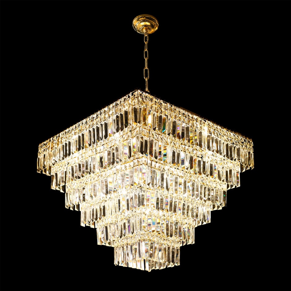 Square gold chandelier new arrivals