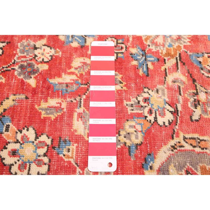 ECARPETGALLERY Hand-knotted Antalya Vintage Red Wool Rug - 7'9 x 11'4