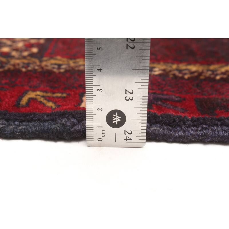 ECARPETGALLERY Hand-knotted Teimani Dark Brown Wool Rug - 3'2 x 4'7