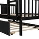 preview thumbnail 21 of 35, Full over Full Bunk Bed with Twin Size Trundle and Ladder