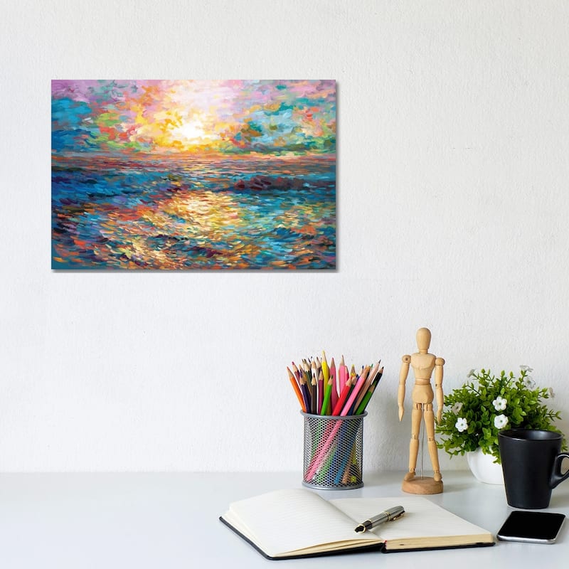 iCanvas "Sunset In Mykonos" by Leon Devenice Canvas Print - 8x12x0.75