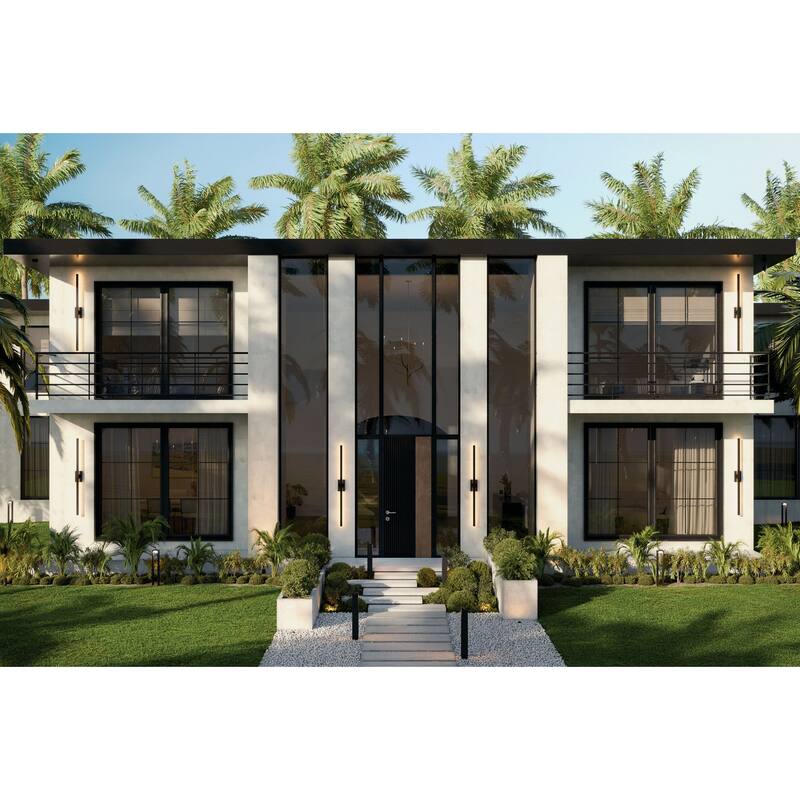 Nocar 60" Outdoor LED Wall Light in Textured Black - Textured Black