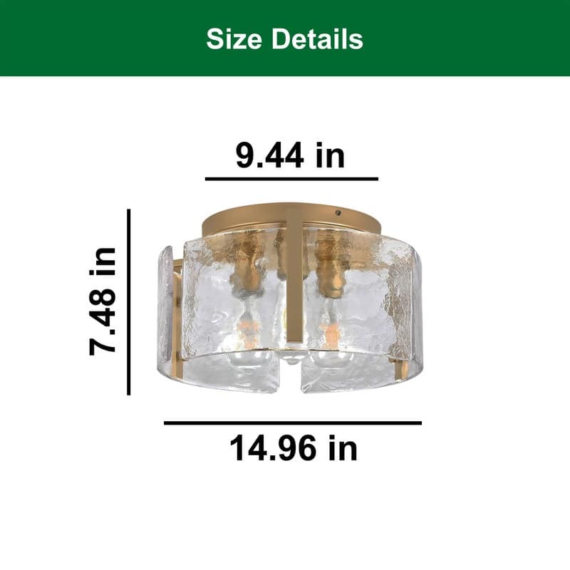 14 Inch light fixture gold ceiling lighting metal light for the kitchen