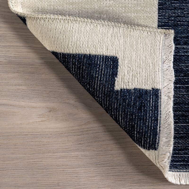 Nuloom Viktoria SuperiorWash Modern Abstract Reversible Machine Washable Area Rug