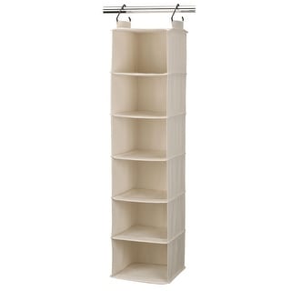 Household Essentials 6-Shelf Hanging Closet Organizer - 12.0"L x 12.0"W x 50.0"H