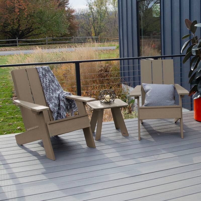 HIGHWOOD 3-piece Adirondack Chairs and Side Table Set