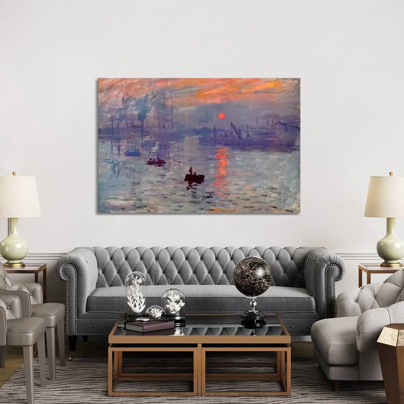 iCanvas "Sunrise Impression" by Claude Monet Canvas Print
