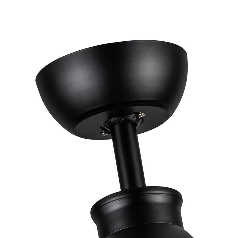52 in. Outdoor/Indoor Integrated LED Imitation Wood Modern Ceiling Fan with Lights and Remote Control - 52 INCHES