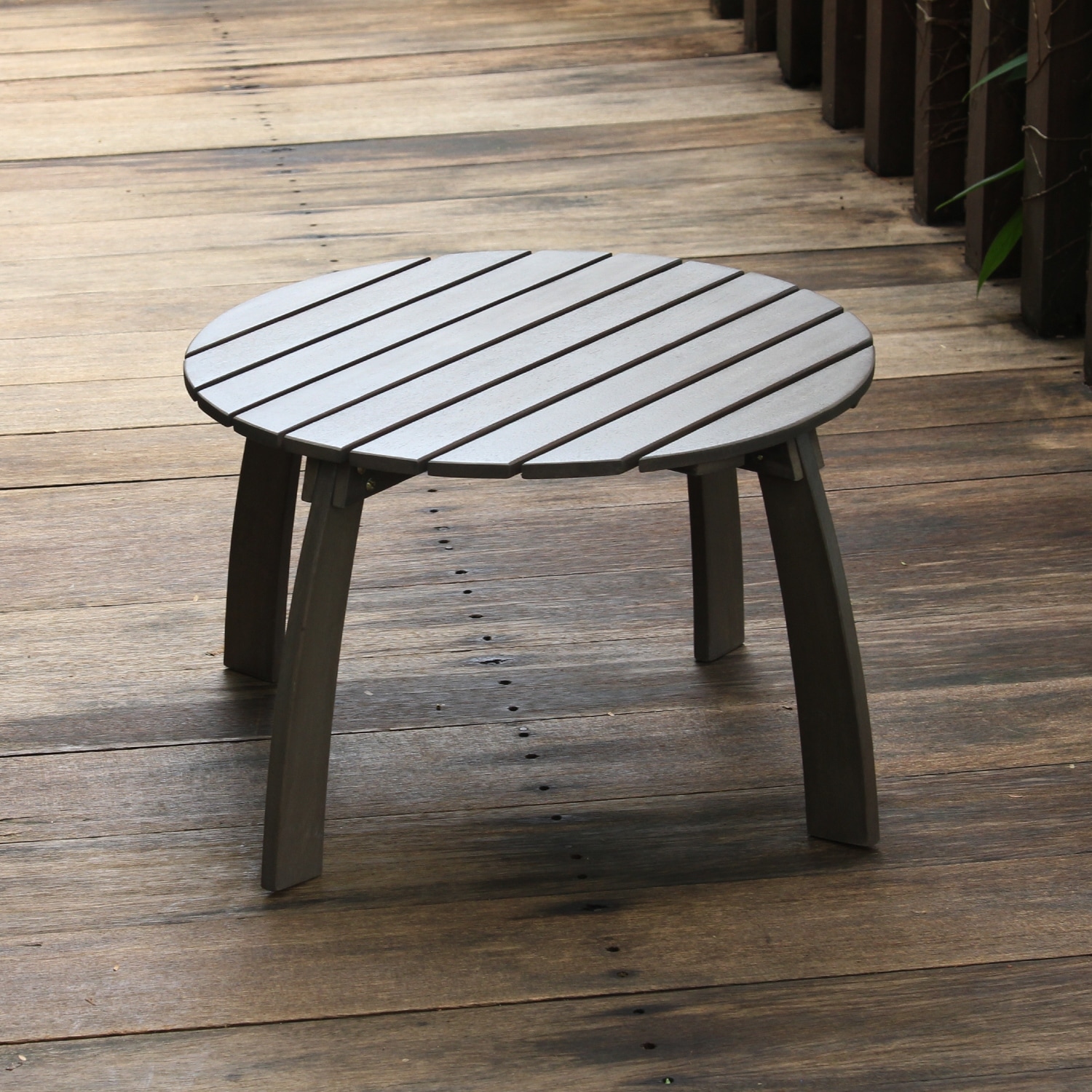 Shop Cambridge Casual Renley Wood Adirondack Side Table Weathered Grey Overstock 11935095