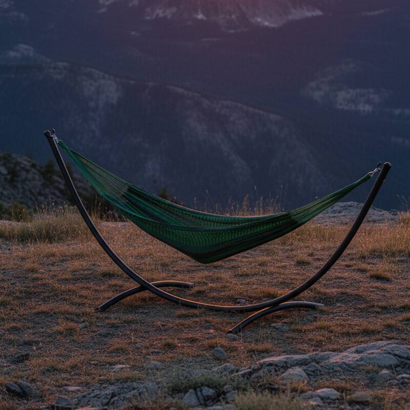 Mayan Family Hammock XXL Blue Handwoven Thick Cord - 880-lb. Capacity