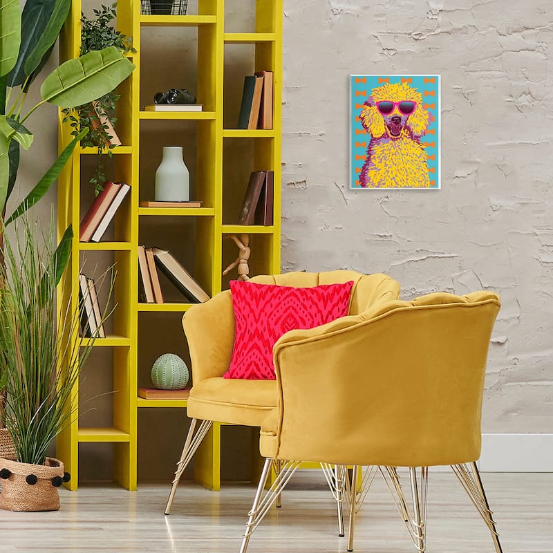 Stupell Retro Pop Poodle Wall Plaque Art Design By Marcus Prime