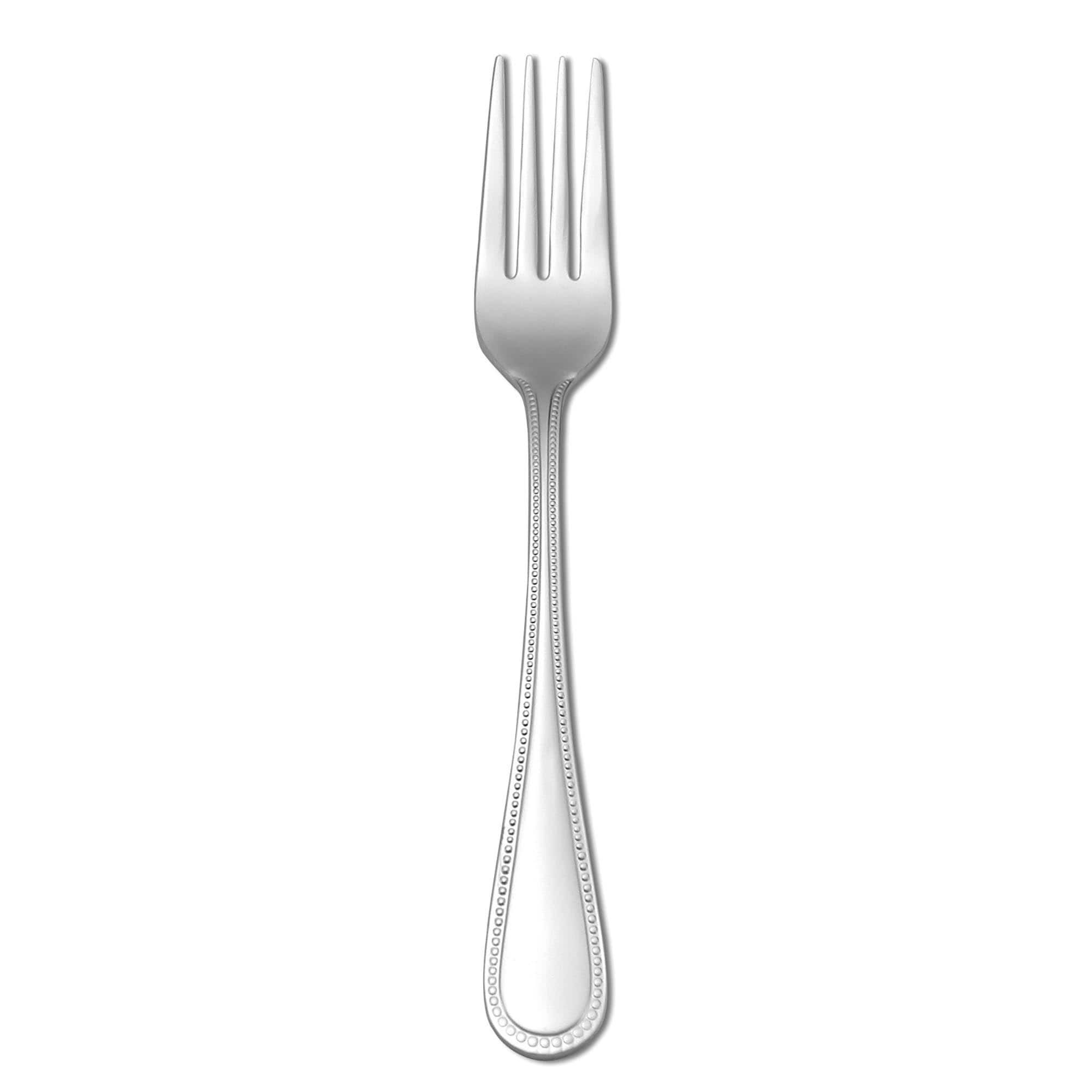 Oneida 18/10 Stainless Steel Pearl Dinner Forks (Set of 12) - On