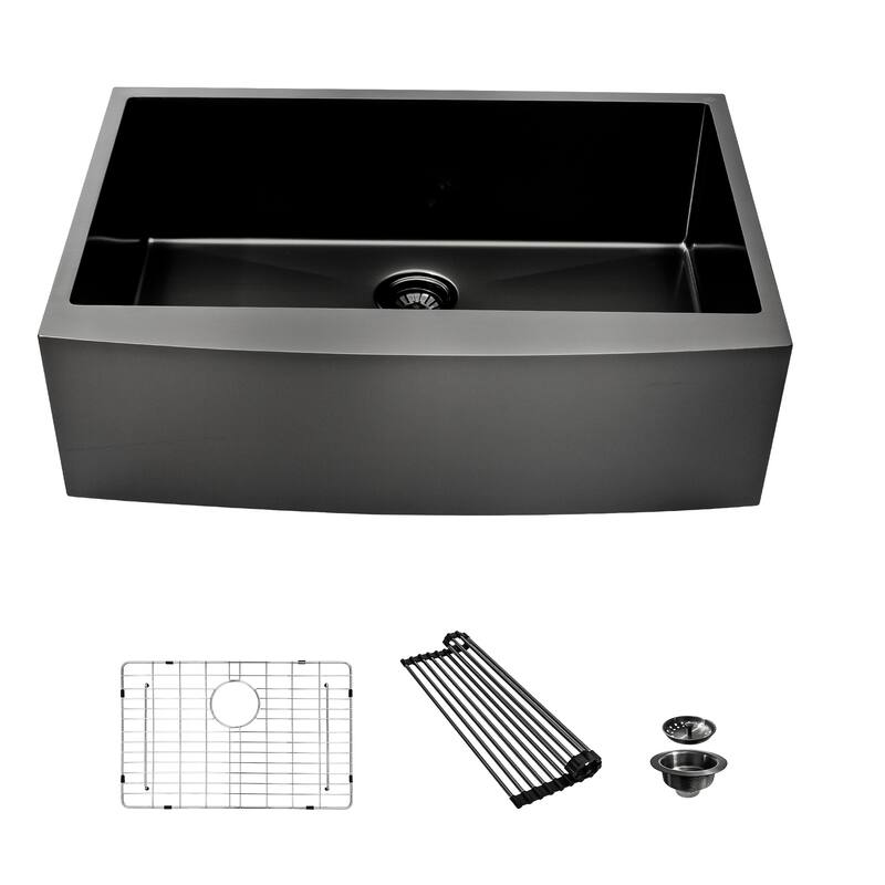 Farmhouse 16 Gauge Single Bowl Stainless Steel Kitchen Sink