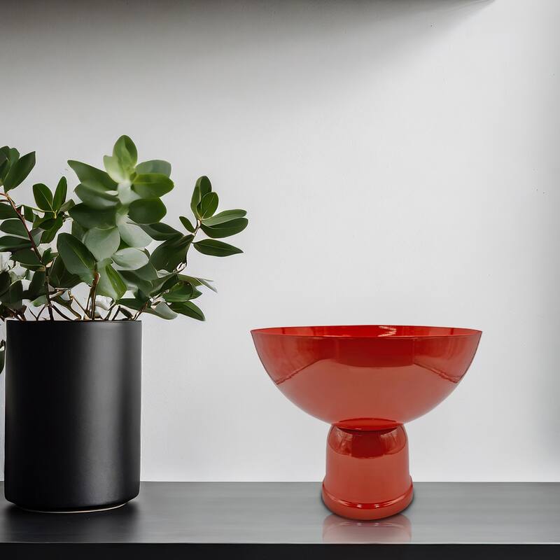 12 Inch Wide Decorative Handmade Iron Modern Flower Vase