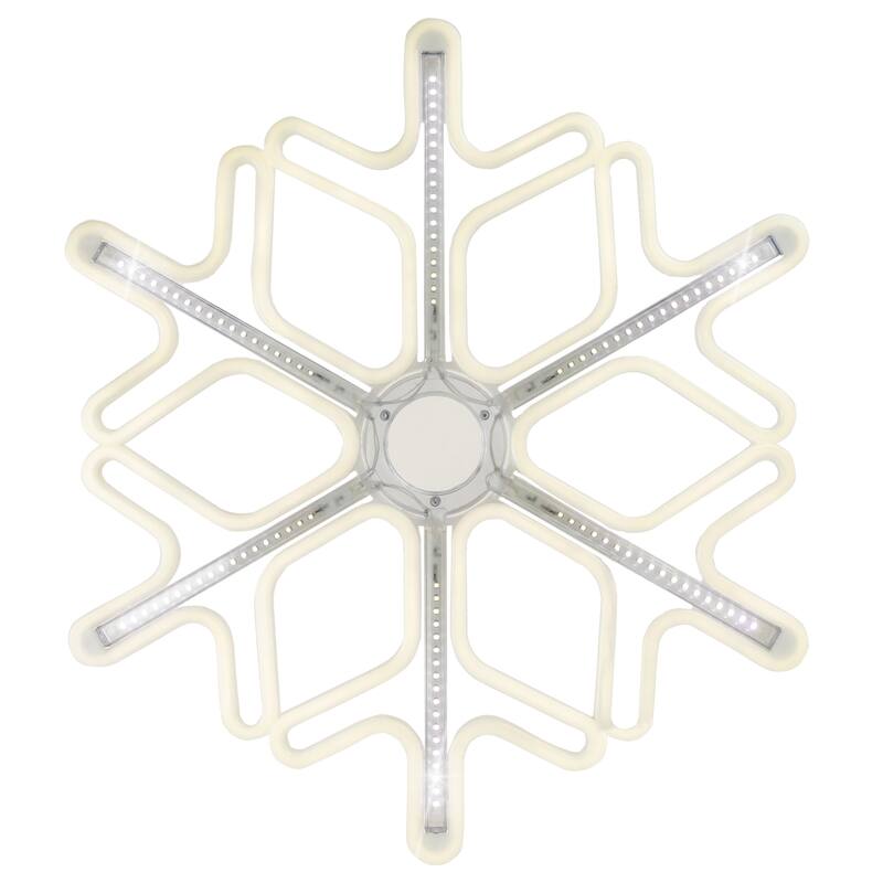 16" Cascading Lighted Snowflake Outdoor Christmas Decoration