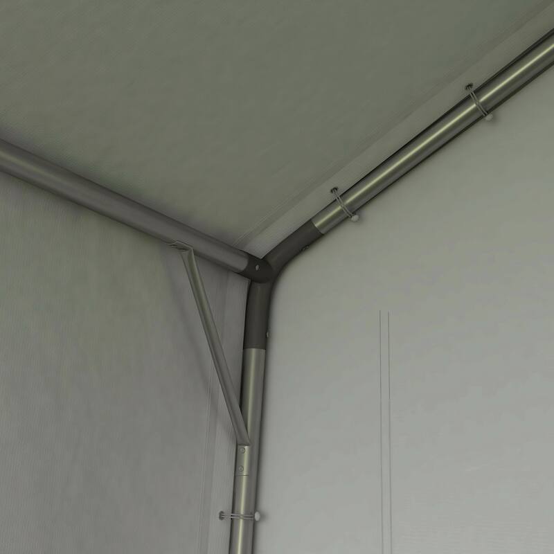 Outsunny 7' x 12' Garden Storage Tent, Heavy Duty Outdoor Shed, Waterproof Portable Shed Storage Shelter