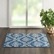 preview thumbnail 56 of 89, Nourison Tranquil French Country Floral Damask Area Rug 2' x 4' - Navy/Multi - Runner/Rectangle