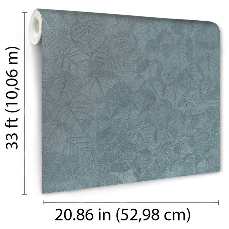 Veer Decor Luminous Leaf Collage with Ultra Fine Emboss Wallpaper