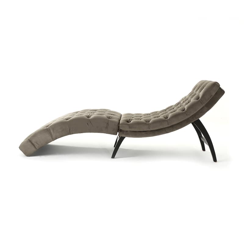 72.5" Button Tufted Chaise Lounge Chair