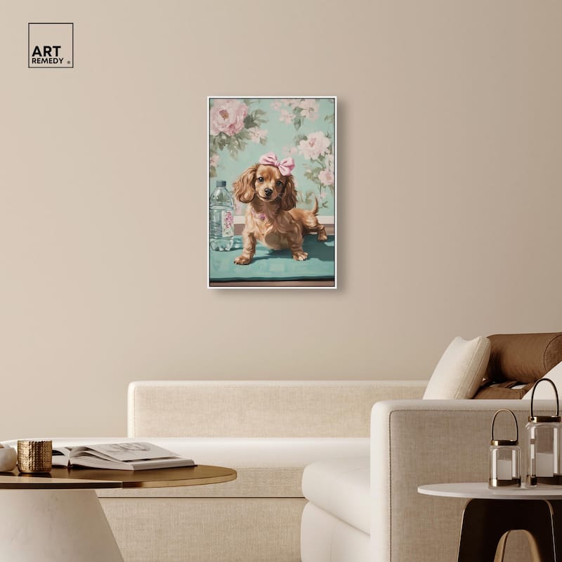 Doxxie Dainty Yoga Canvas by Art Remedy