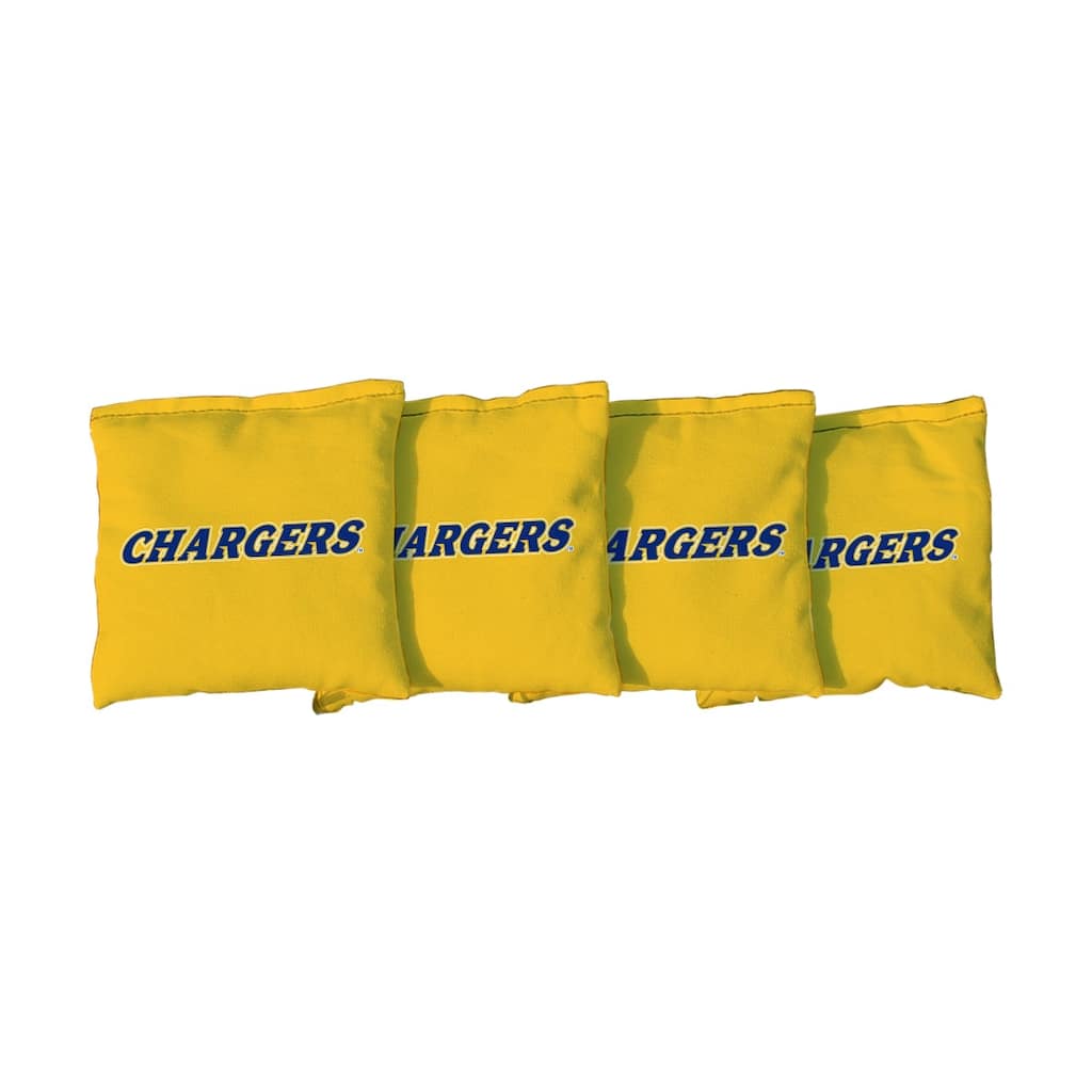 New Haven Chargers Cornhole Bags Yellow
