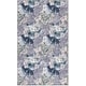 preview thumbnail 17 of 15, Nourison Washables Indoor only Grey Floral Area Rug 3' x 5' - Grey/Blue