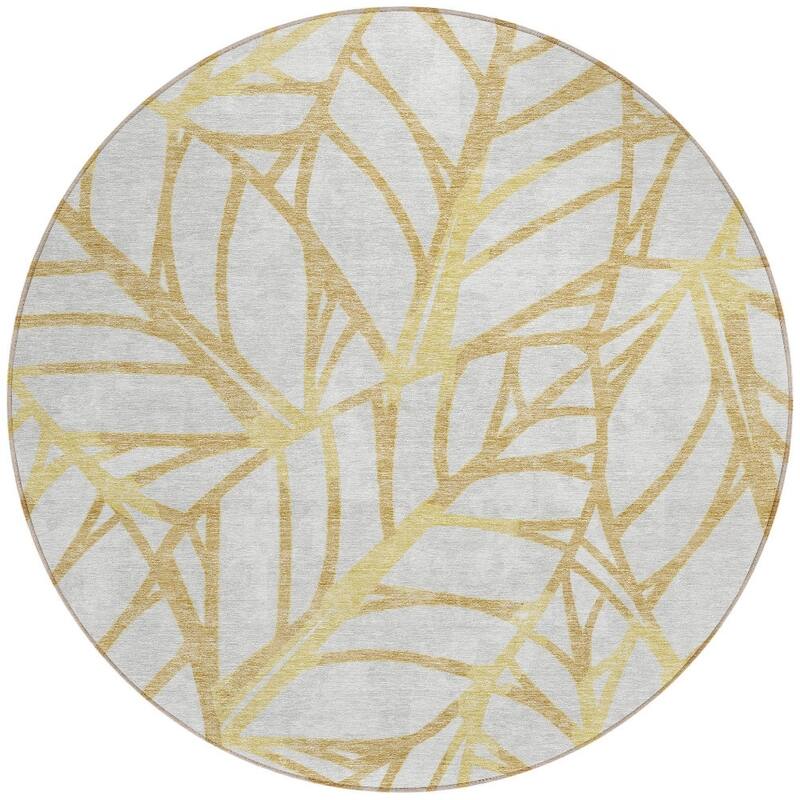 HomeRoots Floral Transitional Rectangle Outdoor Rug