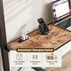 preview thumbnail 5 of 7, Twin Size Loft Bed with L Shaped Desk and Shelves,Charging Station