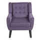 preview thumbnail 5 of 7, Velvet Upholstered Armchair Tufted Accent Chair