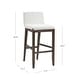 preview thumbnail 62 of 115, Gracie Modern Bar Stool, Boucle Upholstered Chair and Brushed Wooden Legs