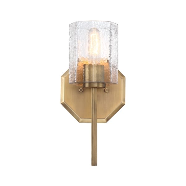 slide 2 of 9, Designers Fountain D309M-WS Haven 15" Tall Wall Sconce Old Satin Brass