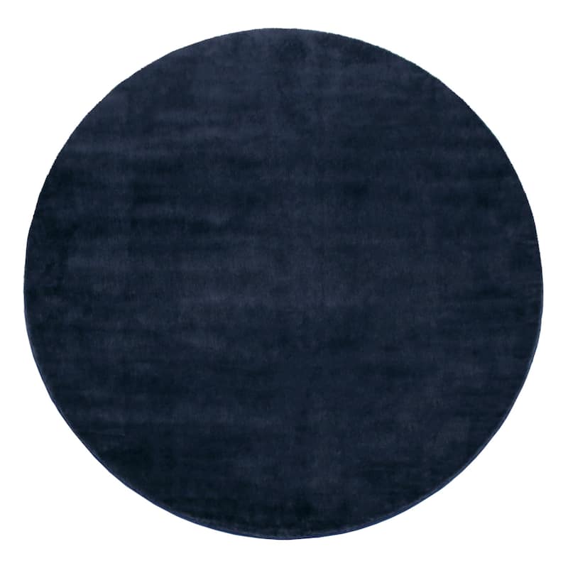 Soft Washable Area Rug with Anti-Slip Backing in solid Colors