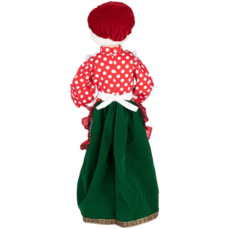24" Animated and Musical Mrs. Claus with Gingerbread Cookie Christmas Figure