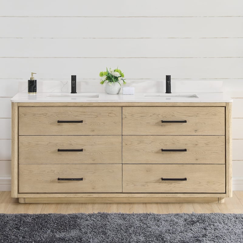 Miseno MV-NM-706572 Porto 72" Free Standing Double Basin Vanity Set