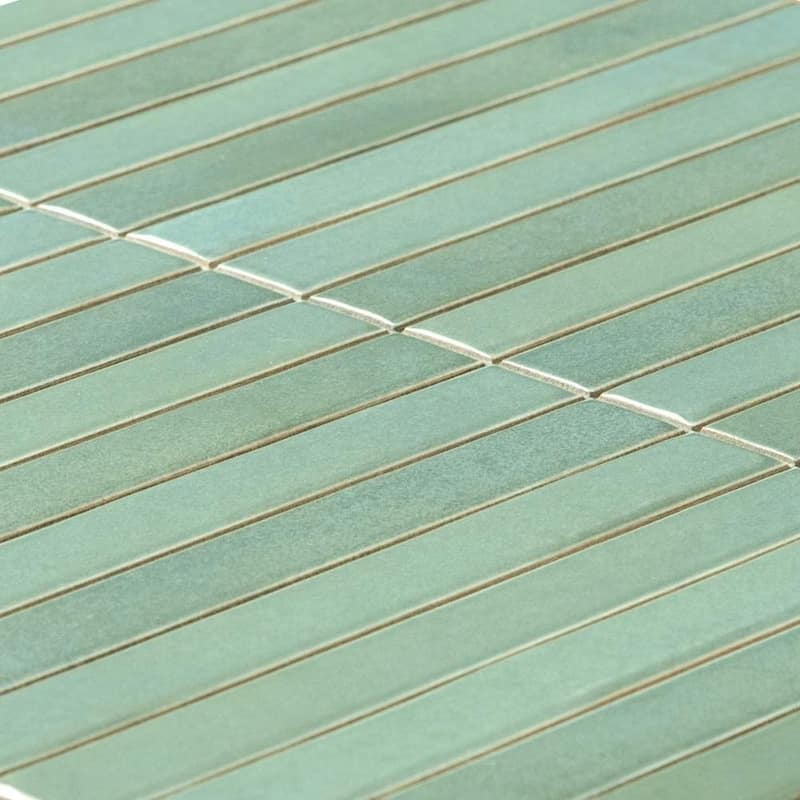 Castilla 14x14 Glossy Porcelain Textured Ribbed Tile - Wall, Backsplash