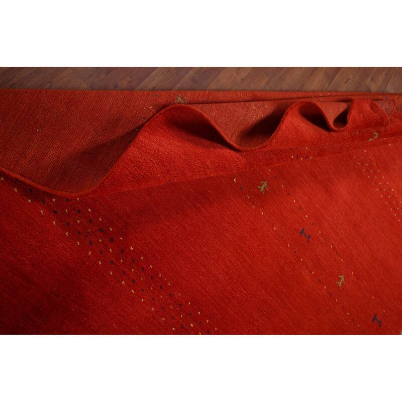 Little Animals Design Gabbeh Indian Rug Handmade Tribal Wool Carpet - 6'7"x 9'11"