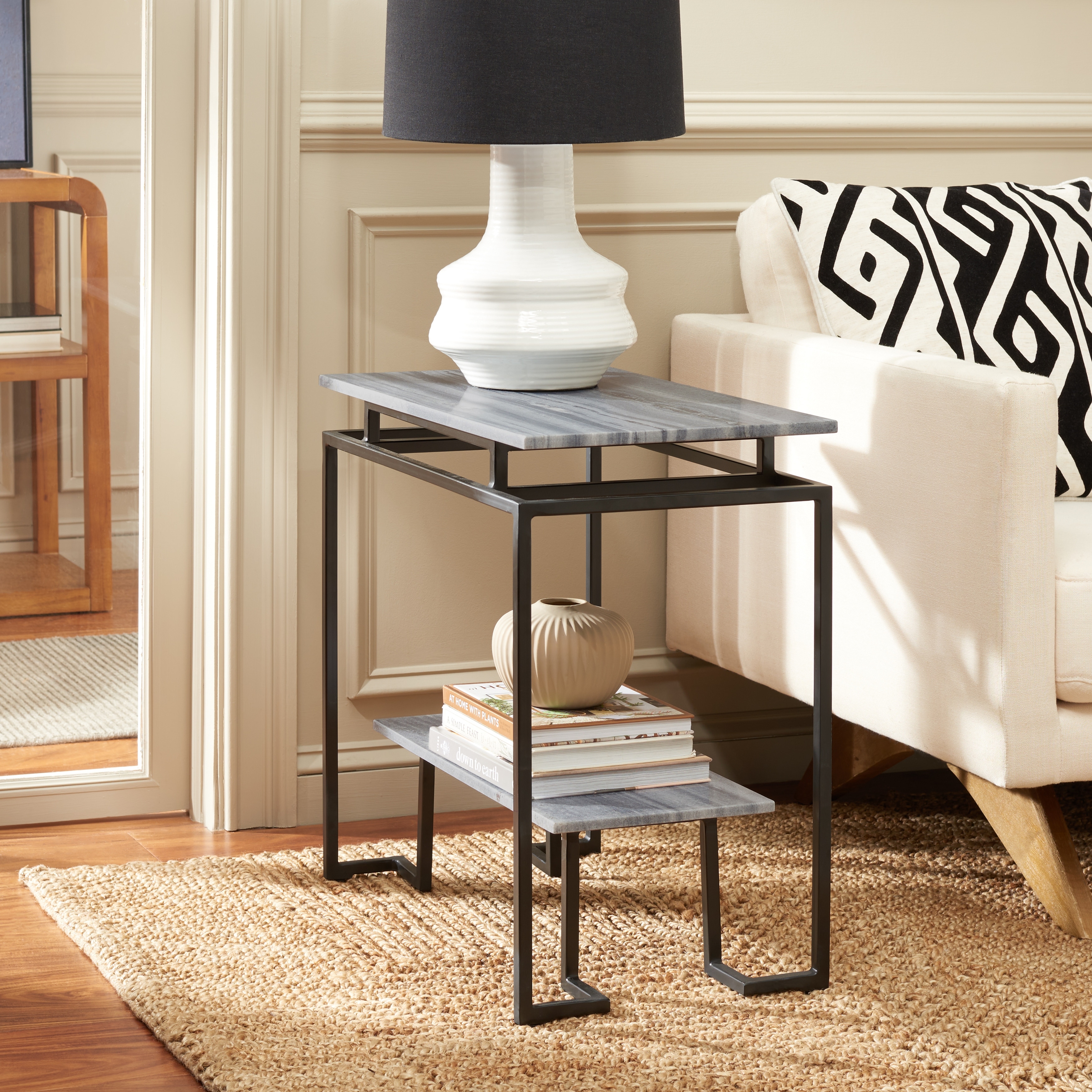 SAFAVIEH Malvina Single Shelf Rectangle Accent Table - 24" L x 14" D x 24" H - 24Wx14Dx24H