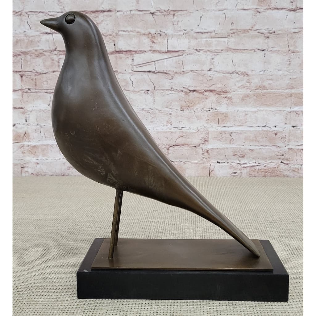 Signed Original Williams Modern Abstract Mid Century Bird Bronze Sculpture